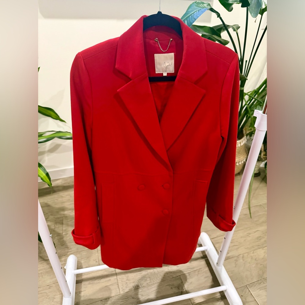 Joie NWOT Double Breasted Red Women’s Coat, Size Small